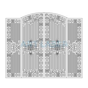 Mẫu cửa cổng CNC 4 cánh