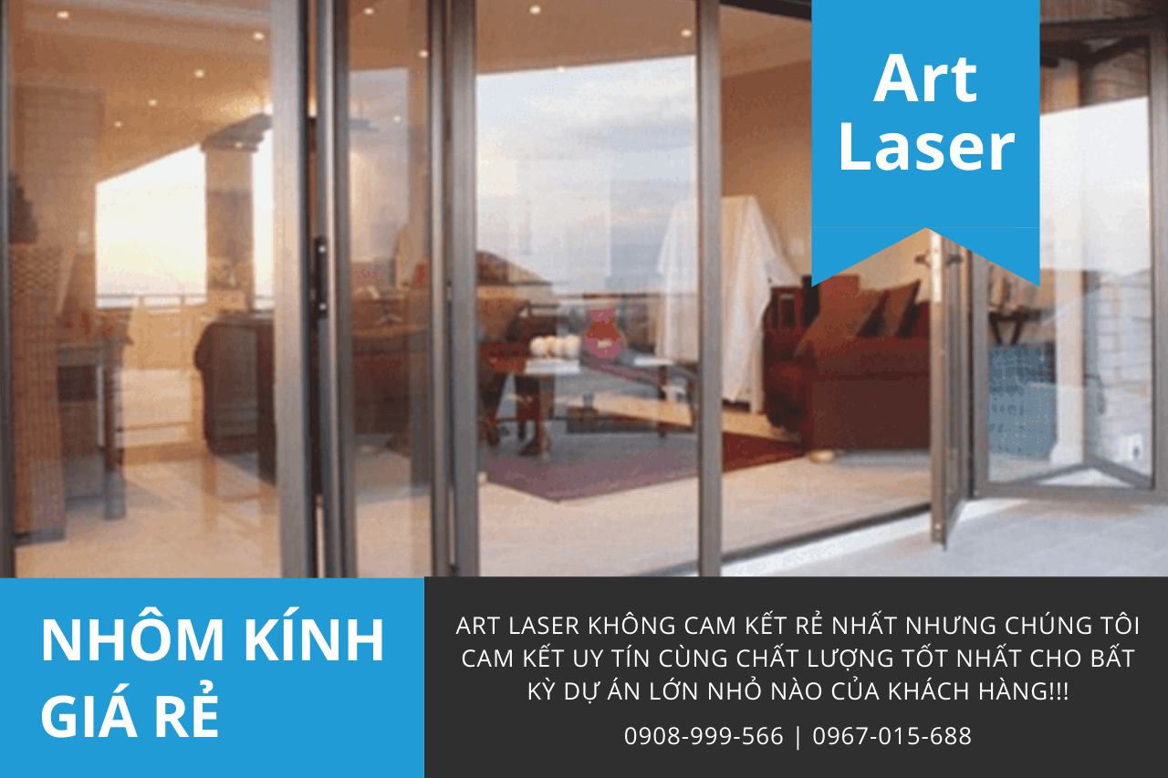 Art Laser thi công nhôm kính giá rẻ tại Hà Nội