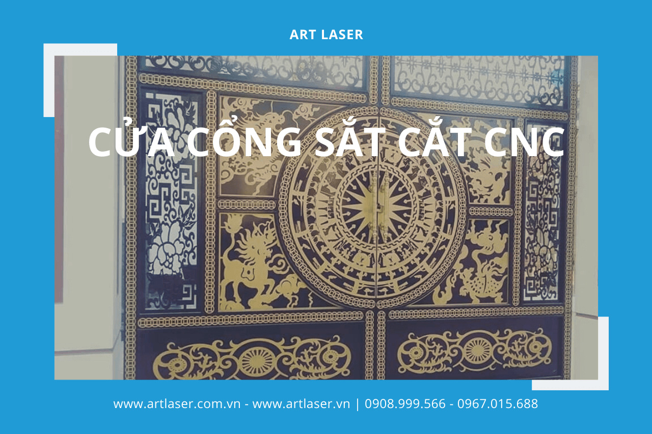 Cửa cổng sắt cắt CNC – Cổng sắt CNC nghệ thuật | Art Laser