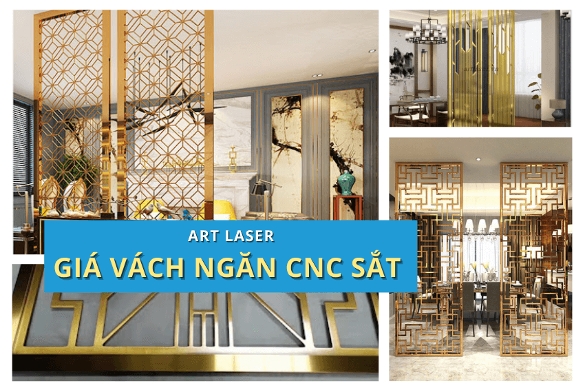 Giá vách ngăn CNC sắt Art Laser