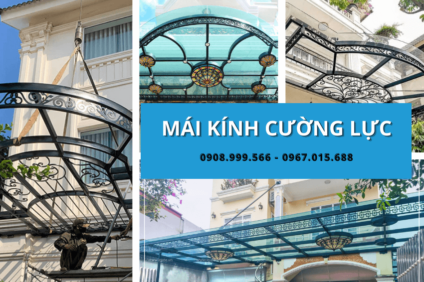 Mái kính cường lực – Báo giá thi công lắp đặt hoàn thiện