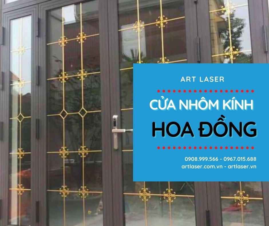 Cửa nhôm kính hoa đồng